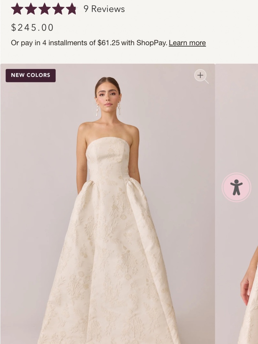 Revelry Sophia jacquard bridesmaids dress